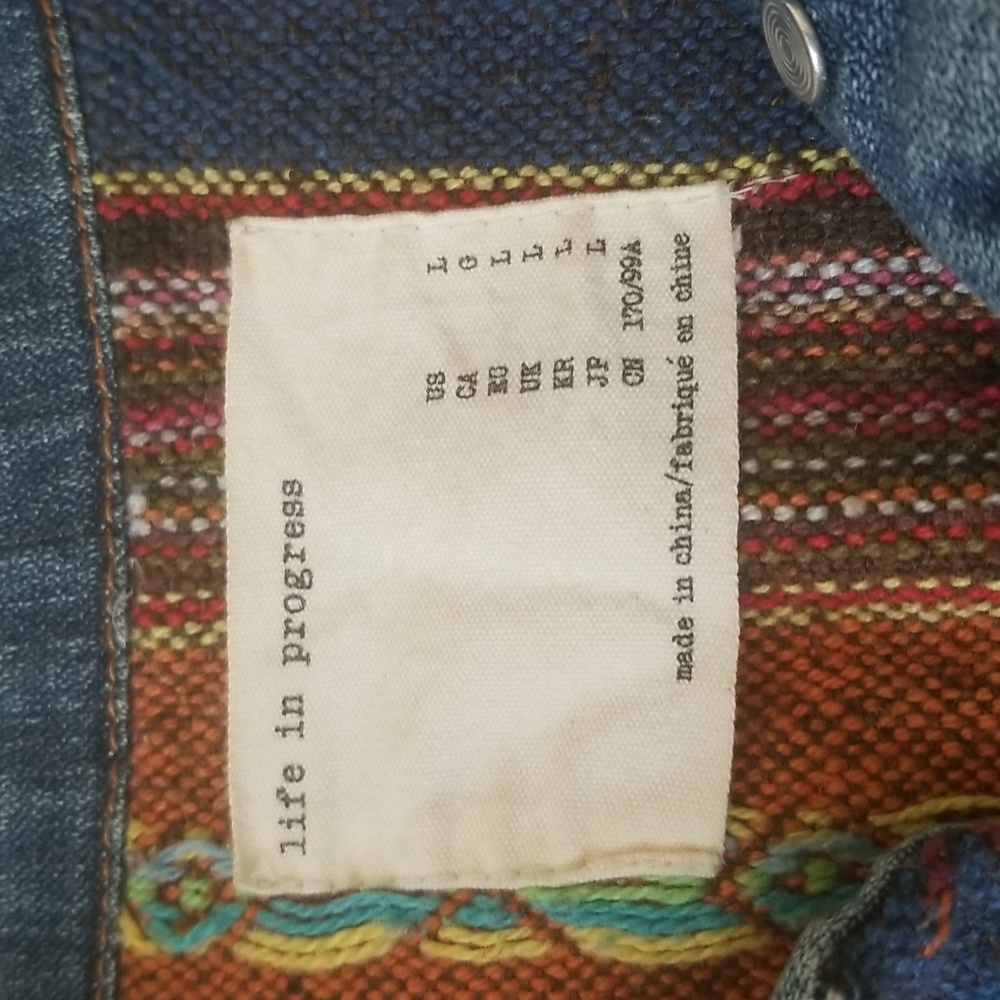 Life In Progress Boho Jean Jacket - Picture 5 of 9